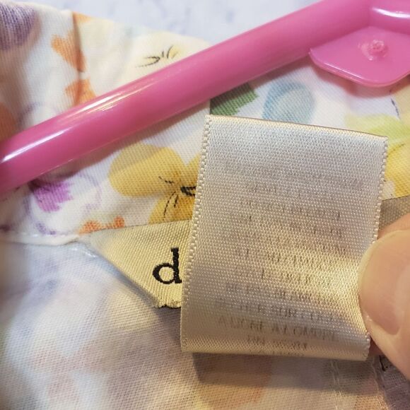 DAVID BROOKS Floral Pansies Button Front Jacket - Picture 6 of 7